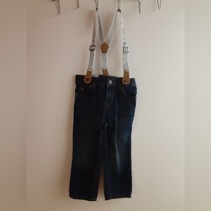 Boys suspender jeans Carter's NWT 2T
